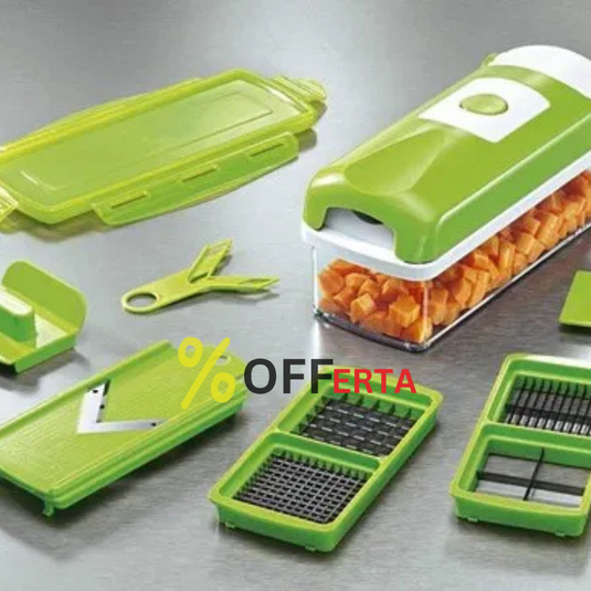 Razatoare multifunctionala, ce decojeste, marunteste, feliaza si face cuburi