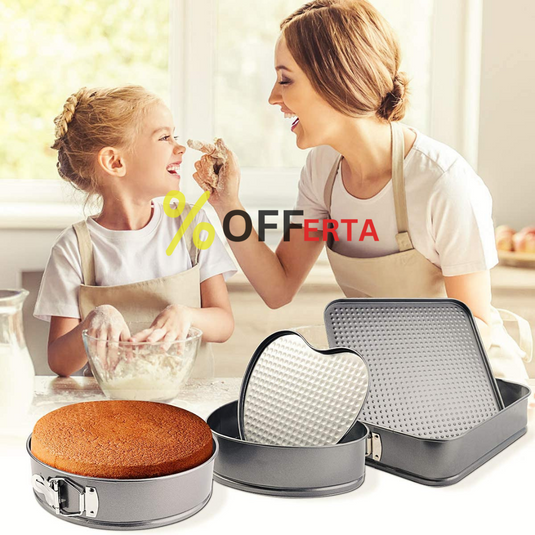 Set 3 forme pentru prajituri pentru o bucatarie