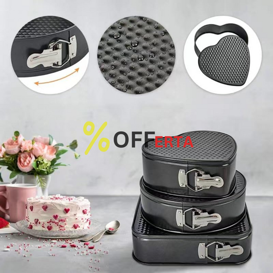 Set 3 forme pentru prajituri pentru o bucatarie