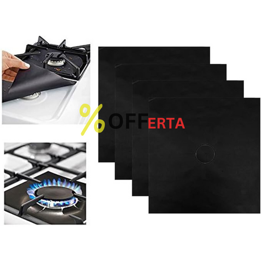 Set 5 Folii de Protectie Premium pentru Plita si Aragaz BLACK