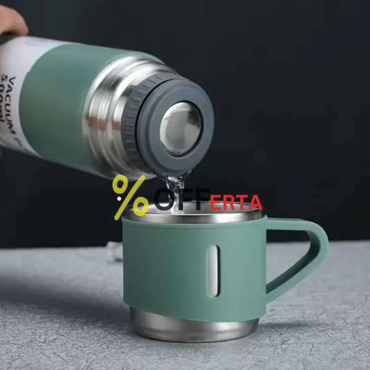 Set Termos Ecologic INOX  500 ml + 3 cesti x 150ml