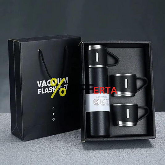 Set Termos Ecologic INOX  500 ml + 3 cesti x 150ml