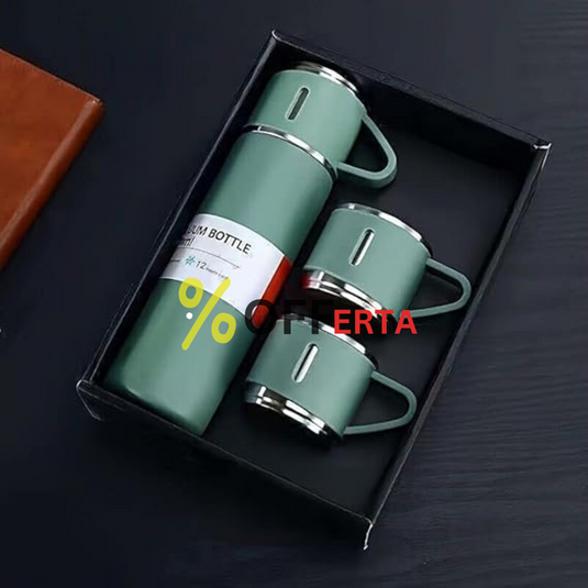 Set Termos Ecologic INOX  500 ml + 3 cesti x 150ml