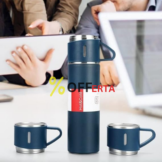 Set Termos Ecologic INOX  500 ml + 3 cesti x 150ml