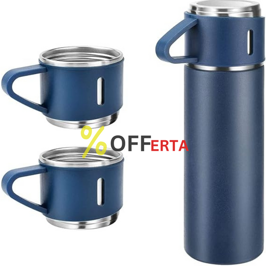 Set Termos Ecologic INOX  500 ml + 3 cesti x 150ml