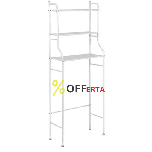 Raft depozitare peste masina de spalat, 3 polite, etajera baie