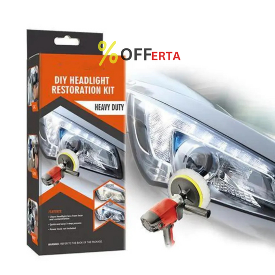 Kit polish auto profesional pentru faruri cu multiple accesorii