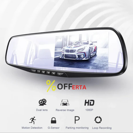 Oglinda monitor dual camera 4.3 inch pentru parcare