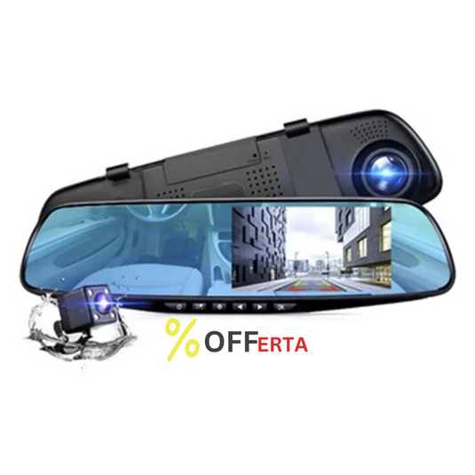 Oglinda monitor dual camera 4.3 inch pentru parcare
