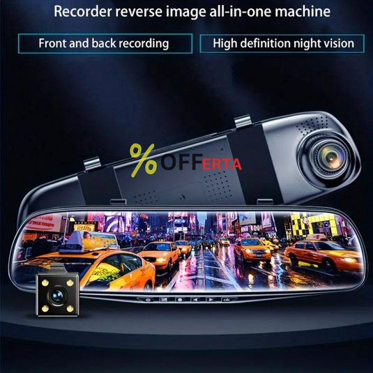 Oglinda monitor dual camera 4.3 inch pentru parcare
