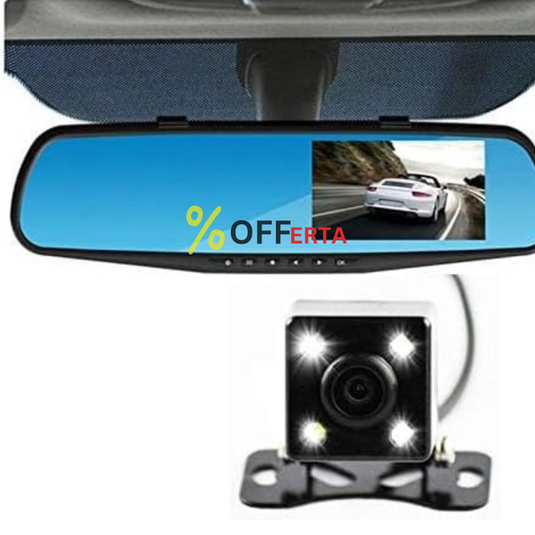 Oglinda monitor dual camera 4.3 inch pentru parcare