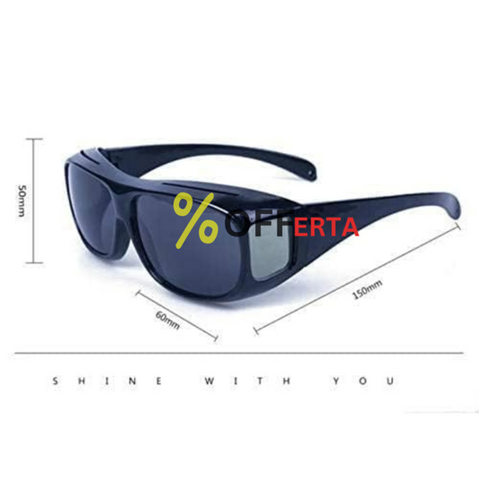 Ochelari pentru condus noaptea si in ceata + ochelari de zi