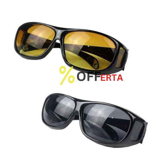 Ochelari pentru condus noaptea si in ceata + ochelari de zi