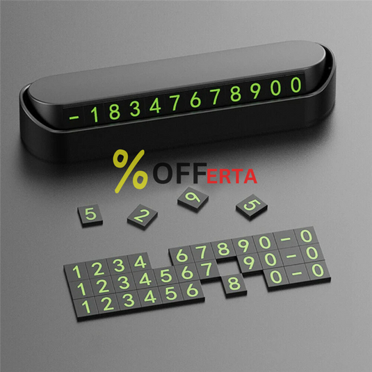 Suport numar de telefon pentru parcare temporara
