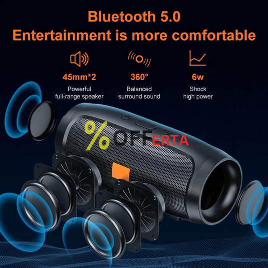 Boxa portabila cu Bluetooth, rezistenta la apa