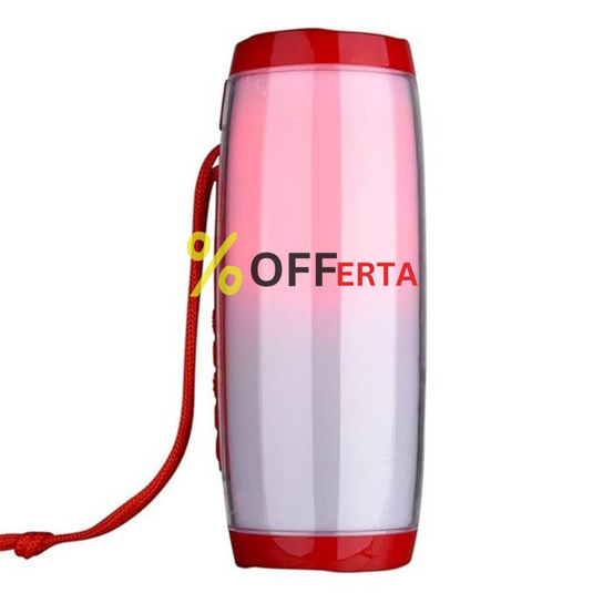 Boxa stereo Bluetooth cu lumina ambientala multicolora