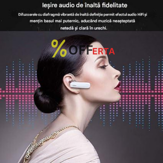 Casca bluetooth pentru convorbiri telefonice, autonomie 8 ore, microfon excelent