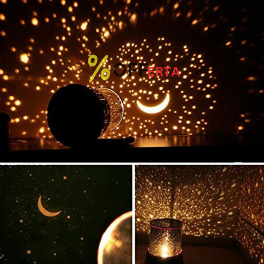 Lampa de veghe cu proiector astronomic
