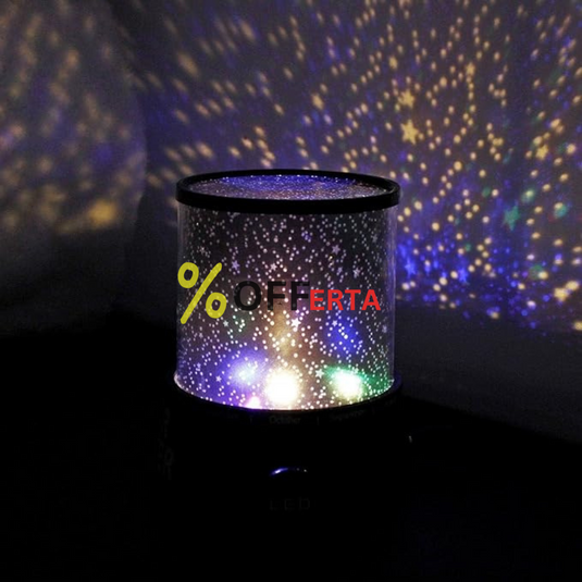 Lampa de veghe cu proiector astronomic
