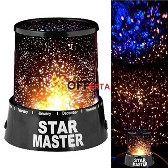 Lampa de veghe cu proiector astronomic