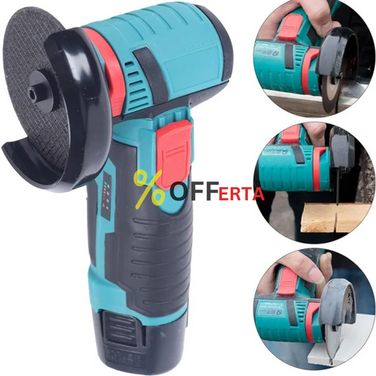 Mini polizor portabil GrinderPro 2 x Acumulatori + 6 Panze Cadou