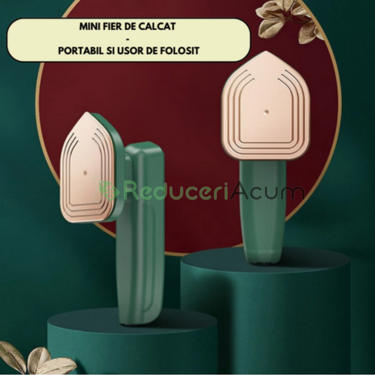 Fier de Calcat Mini, portabil 2 in1, calcat uscat / umed