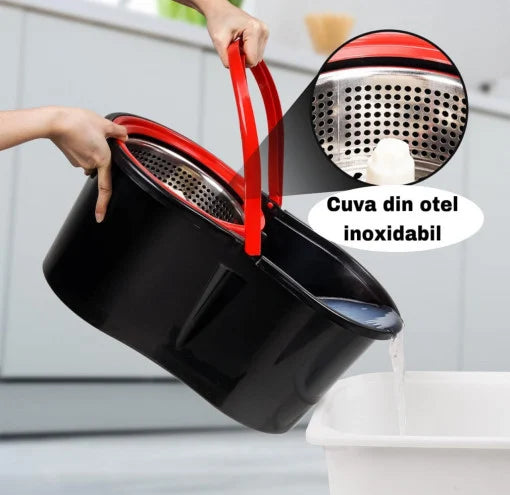 MOP ROTATIV CU PERIE CADOU SI 4 REZERVE CADOU!