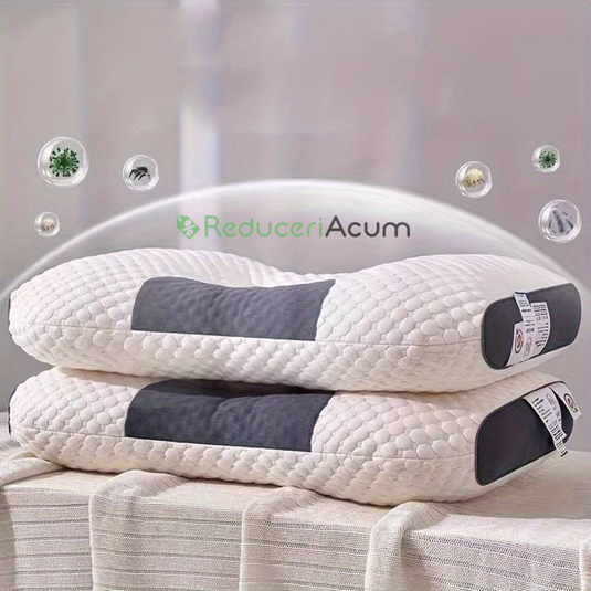 Set 2 X Pernă Tricotată Din Bumbac Cu Protecție Cervicală A Gâtului